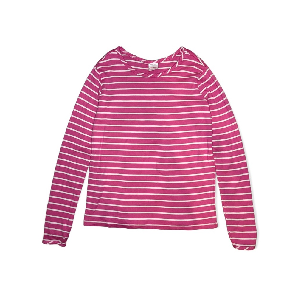 Hanna Andersson Pima Cotton Pink Striped Long Sleeve Top